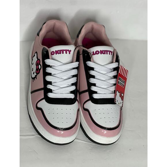 Hello Kitty woman’s size 7 shoes Sneakers Pink white Hello kitty cat Sanrio NWT - Picture 10 of 12